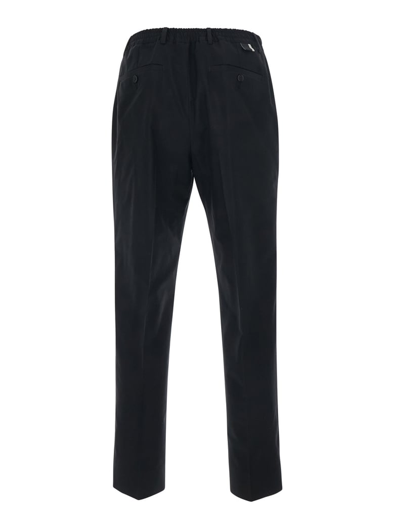 trousers black cotton-wool blend by Selfnex