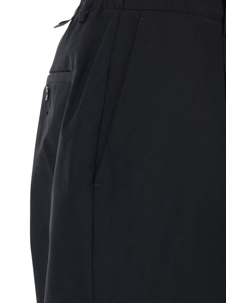 trousers black cotton-wool blend by Selfnex