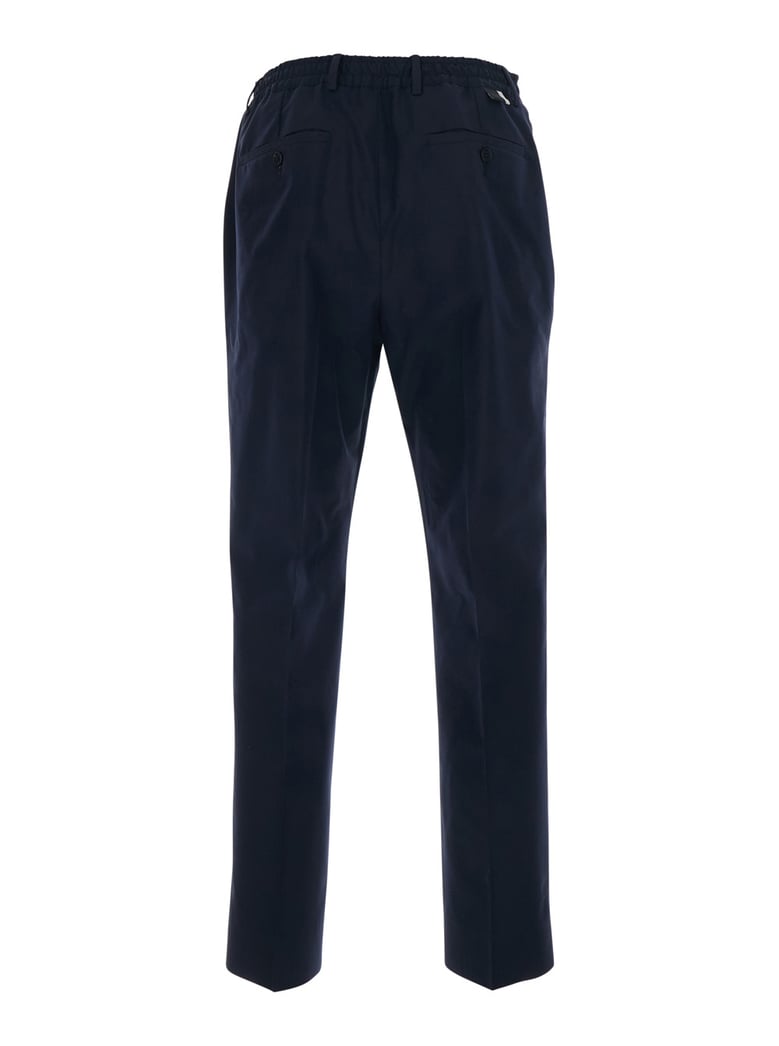 cotton trousers, wool-cotton blend, black details by Selfnex