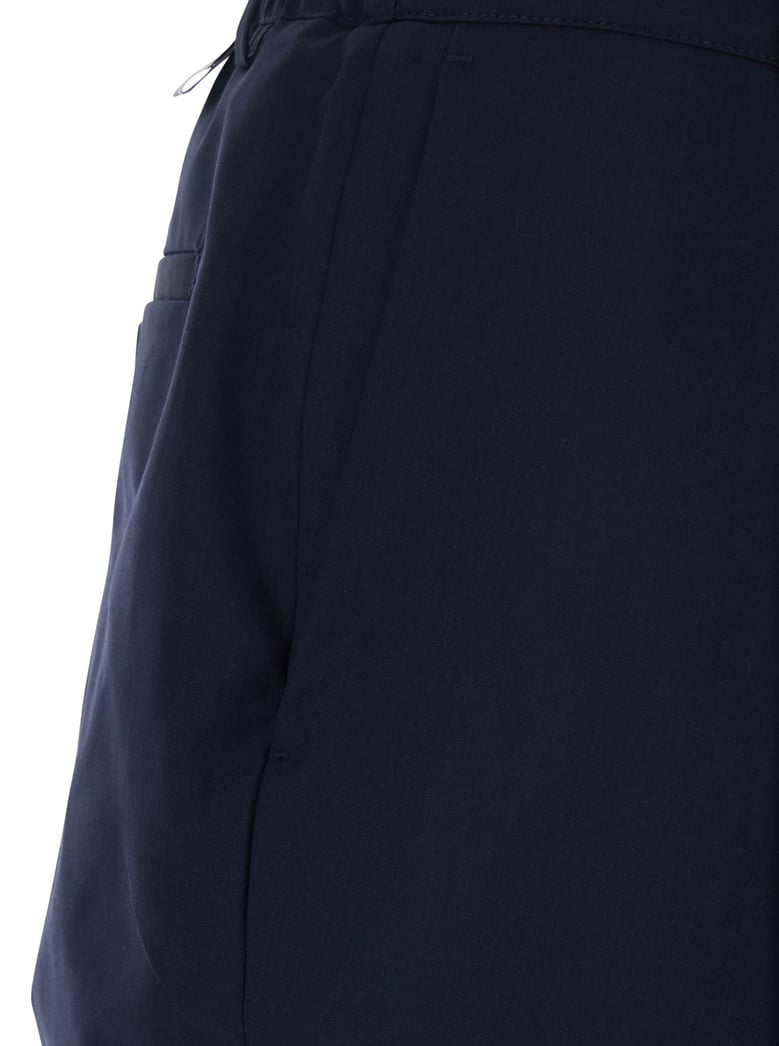 cotton trousers, wool-cotton blend, black details by Selfnex