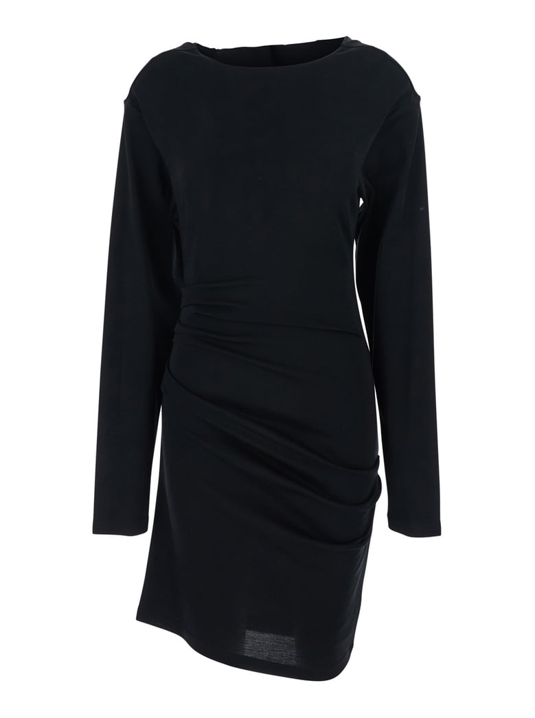 dress umido black virgin wool by Selfnex