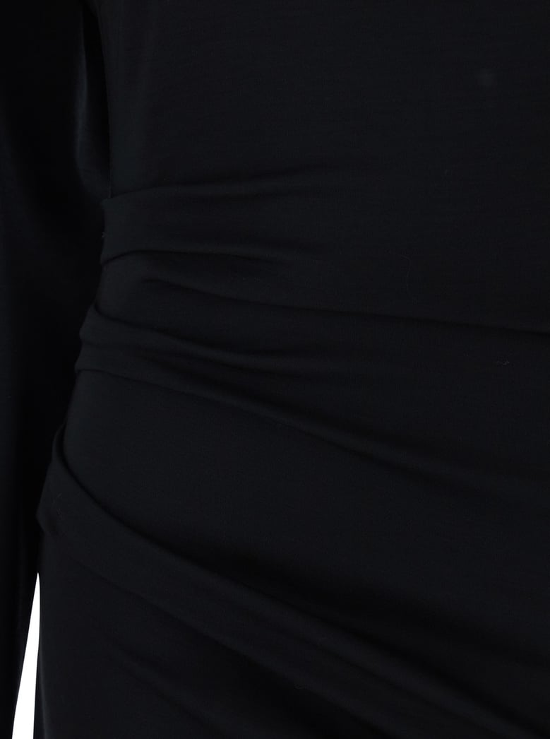 dress umido black virgin wool by Selfnex