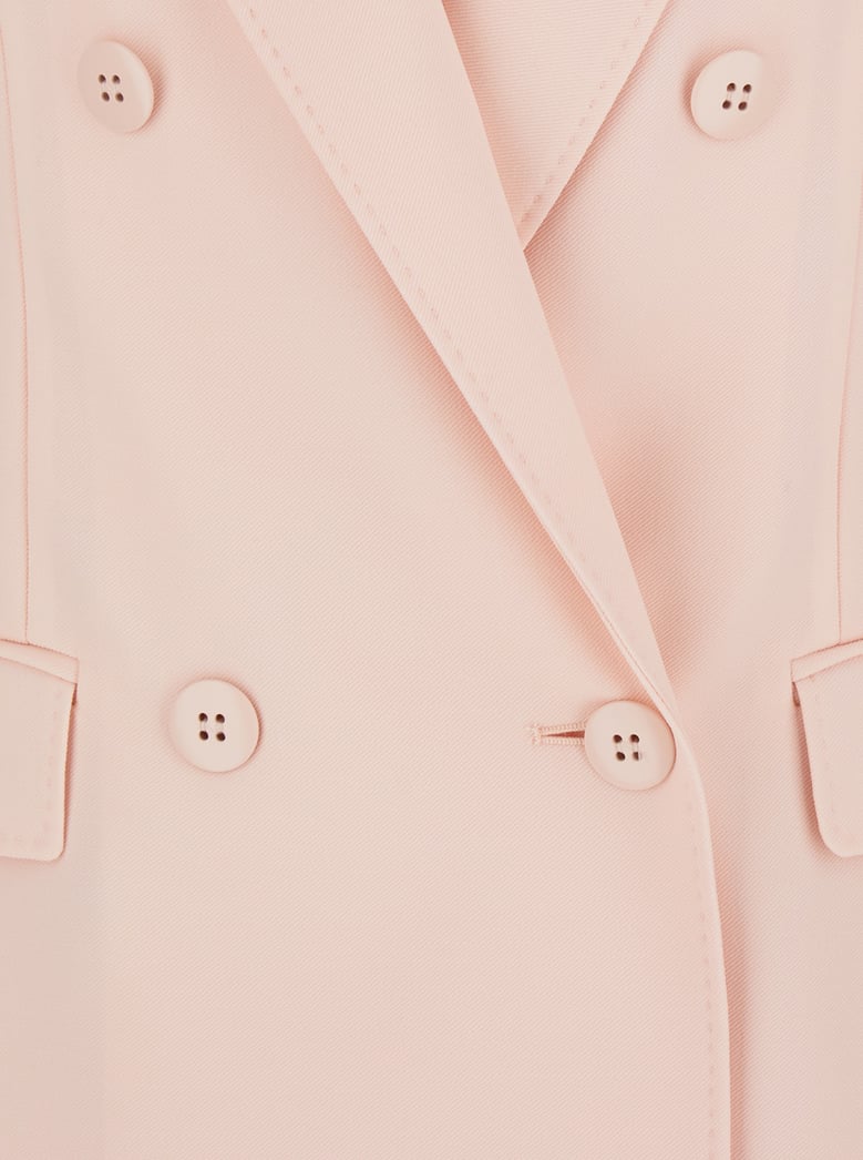 double-breasted jacket pink virgin wool by Selfnex