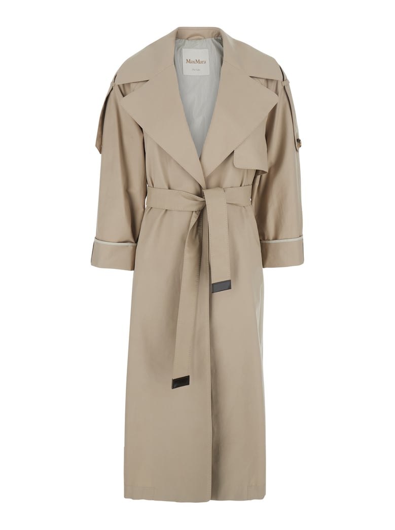 trench coat beige cotton blend by Selfnex
