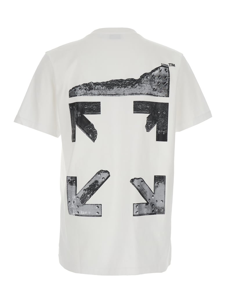 crew neck t-shirt white cotton by Selfnex