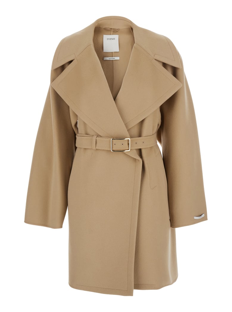 coat, beige virgin wool by Selfnex