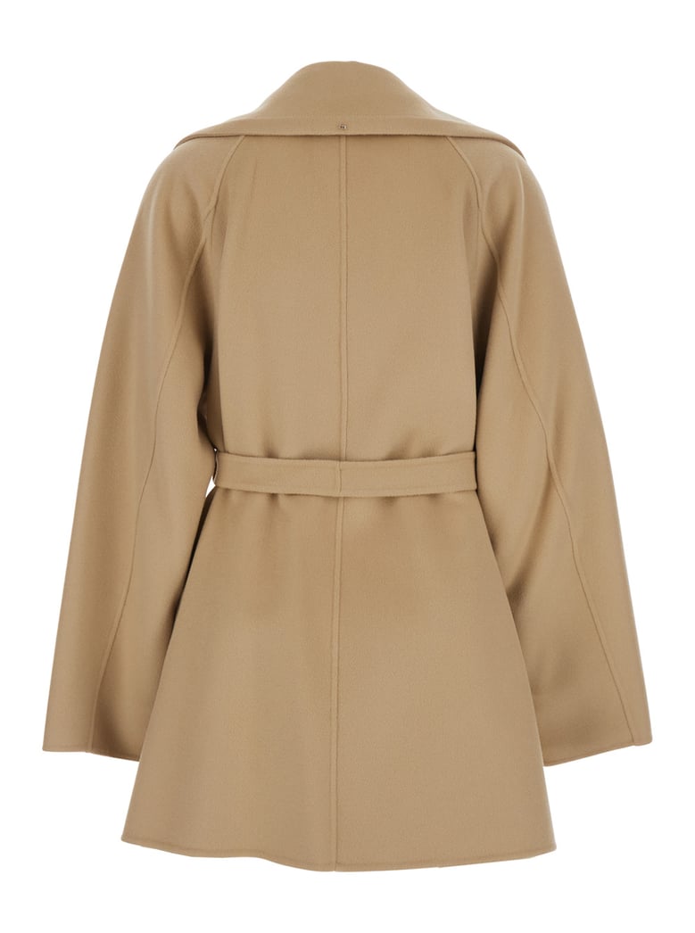 coat, beige virgin wool by Selfnex