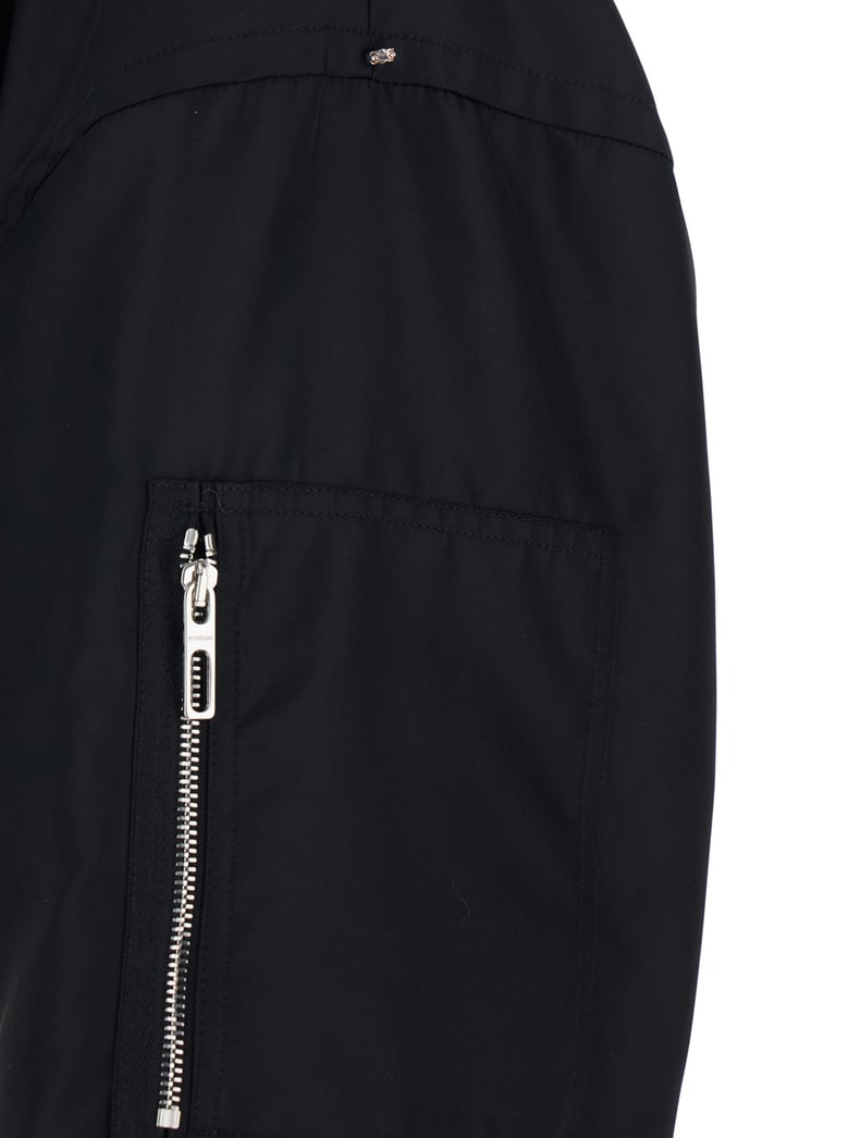 crop jacket black tech fabric by Selfnex