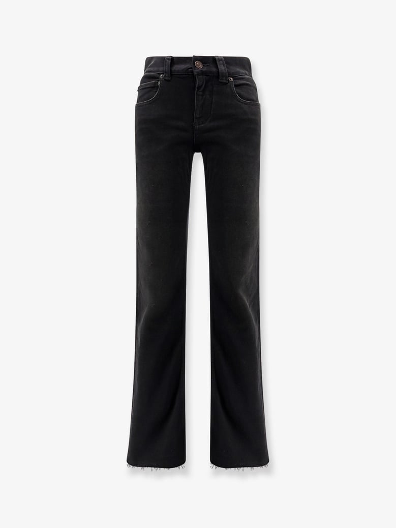 denim trousers with frayed edges by Selfnex