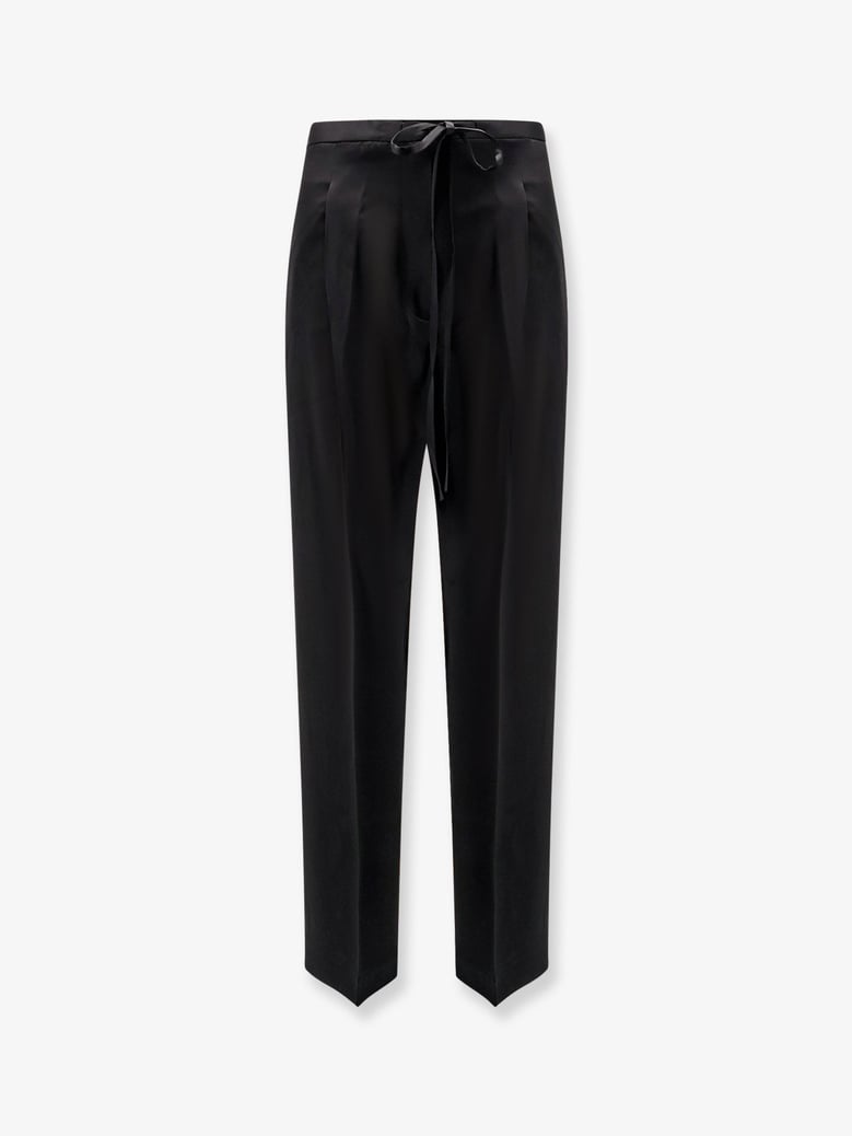 relaxed satin trousers by Selfnex