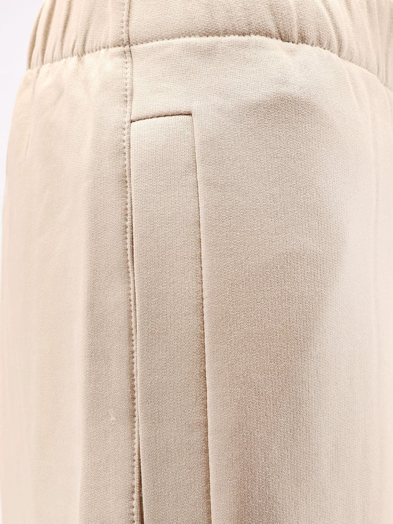silk and cotton jogger trousers by Selfnex