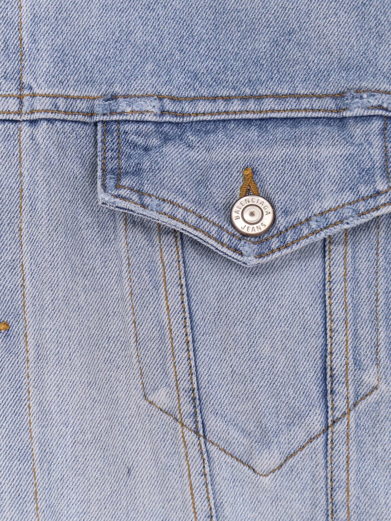 washed out denim jacket by Selfnex