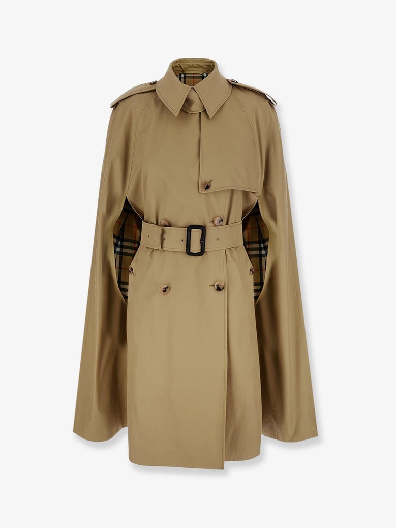 cotton trench coat with belt by Selfnex