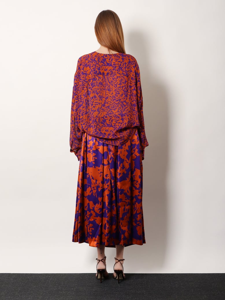 cotton shirt with multicolor print by Selfnex