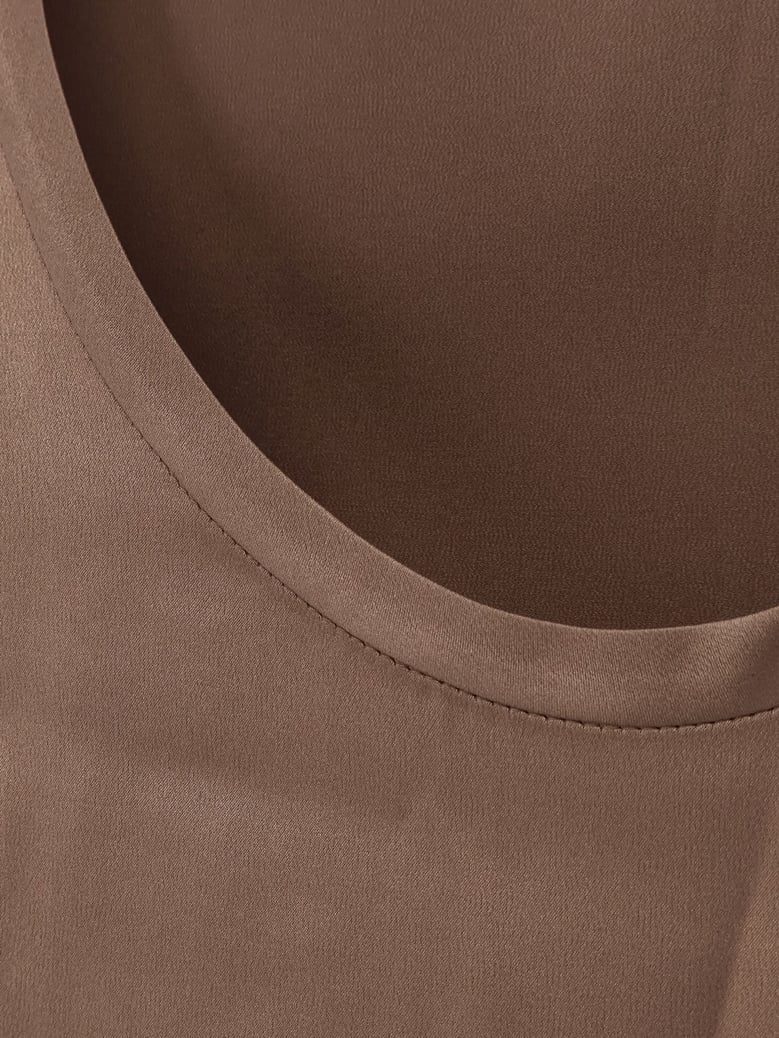 stretch silk tank top by Selfnex