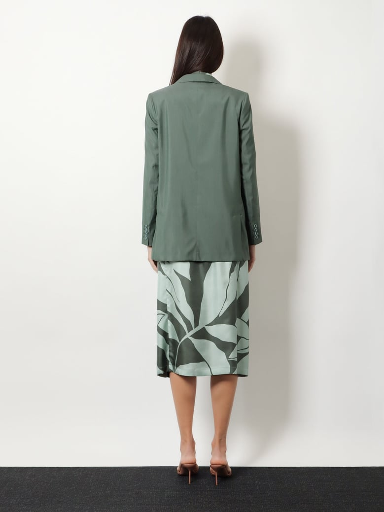 blazer mxmalbata virgin wool & silk green by Selfnex