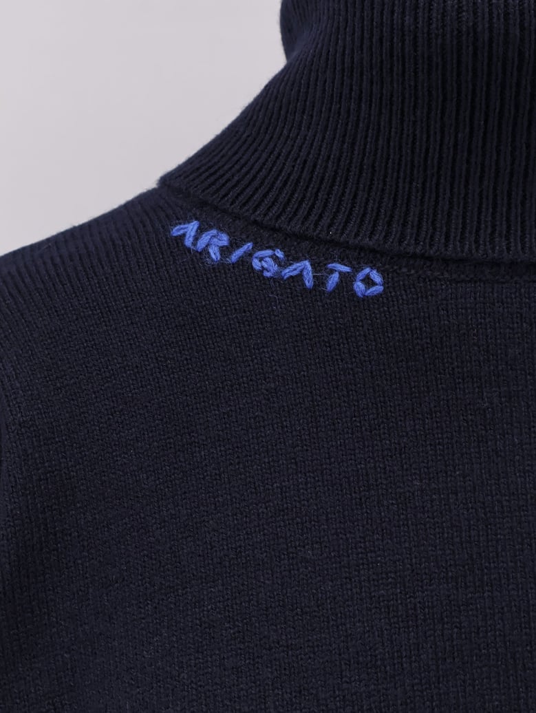 wool blend turtleneck sweater by Selfnex