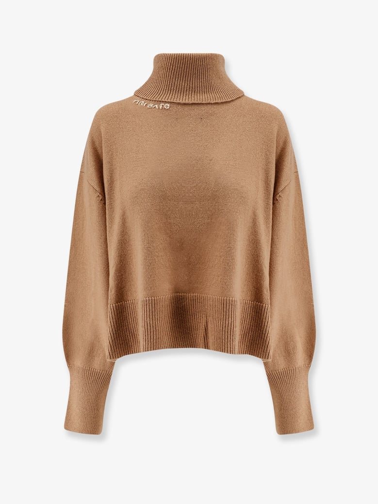 wool blend turtleneck sweater by Selfnex
