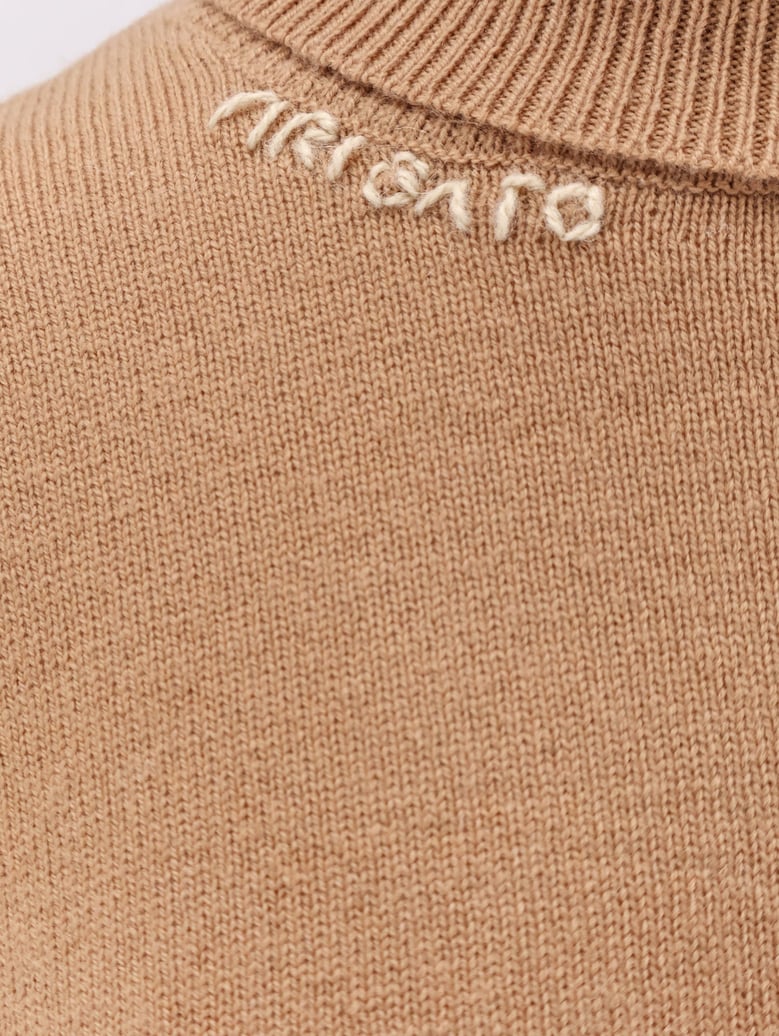 wool blend turtleneck sweater by Selfnex