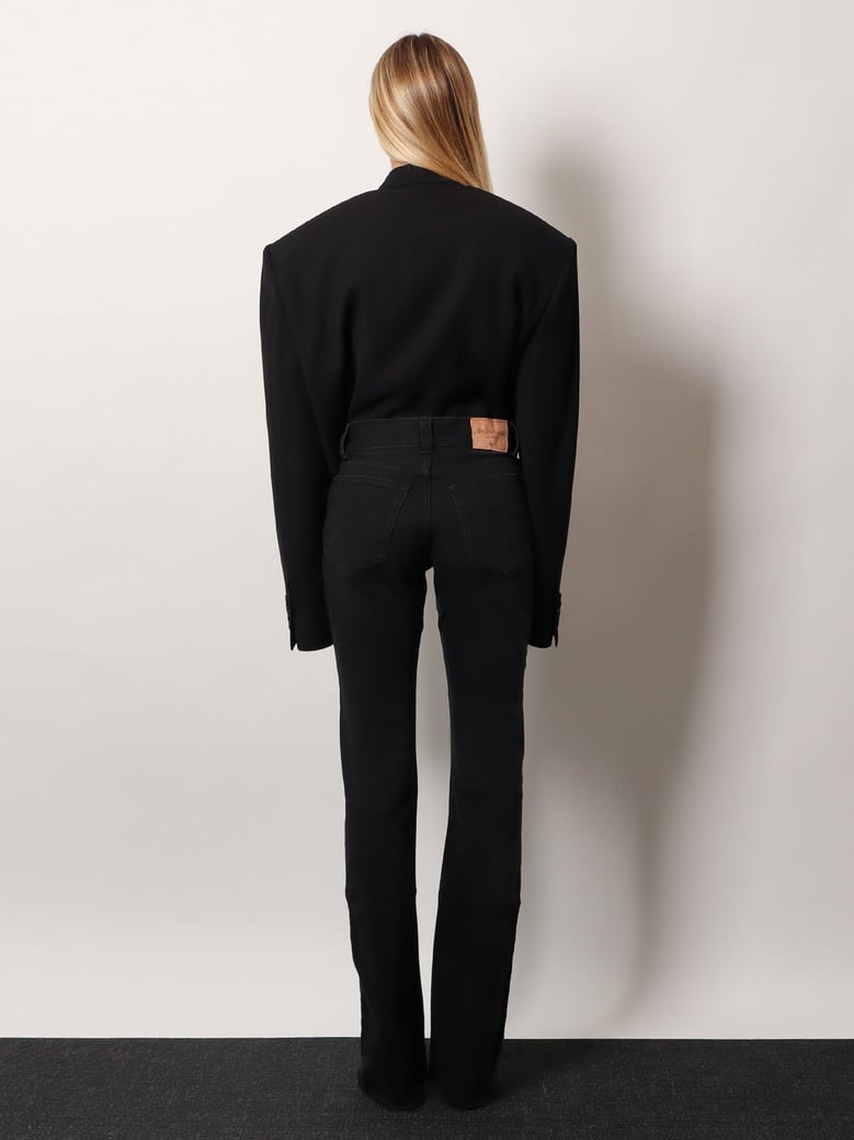 denim trousers with frayed edges by Selfnex