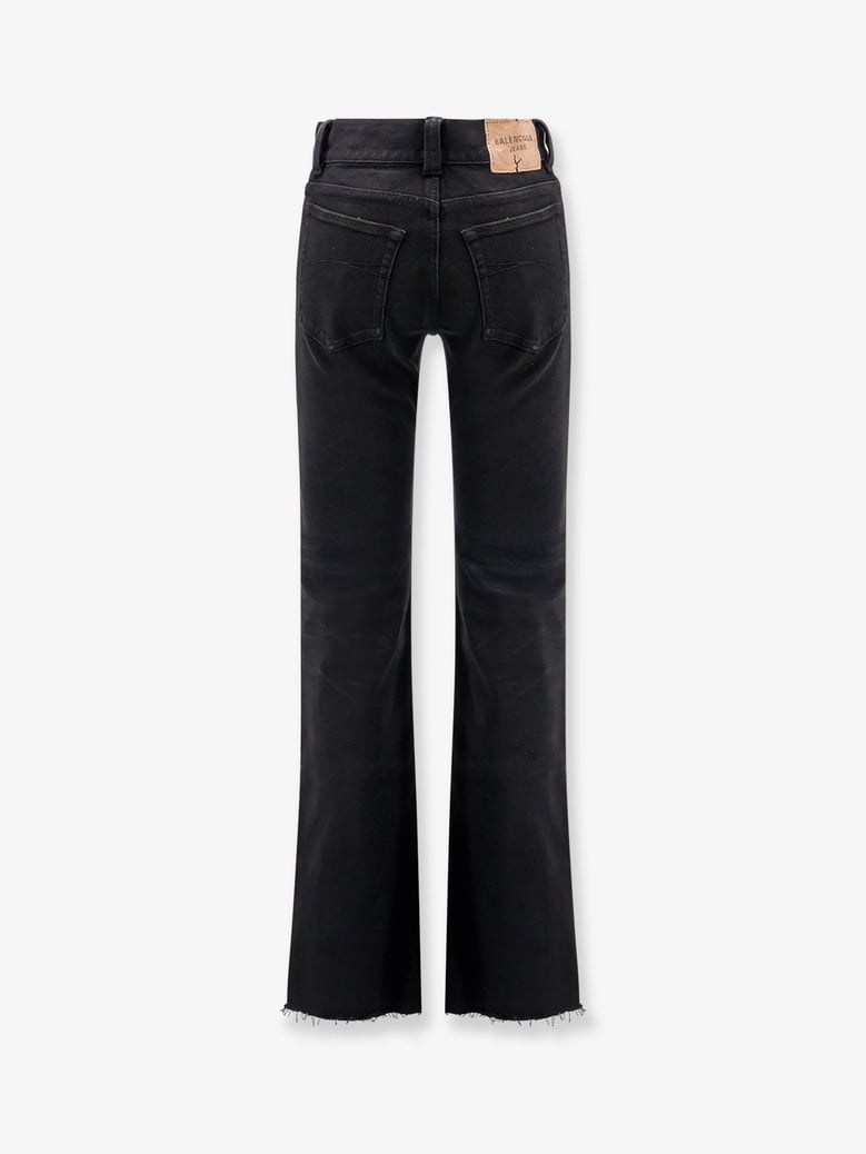 denim trousers with frayed edges by Selfnex
