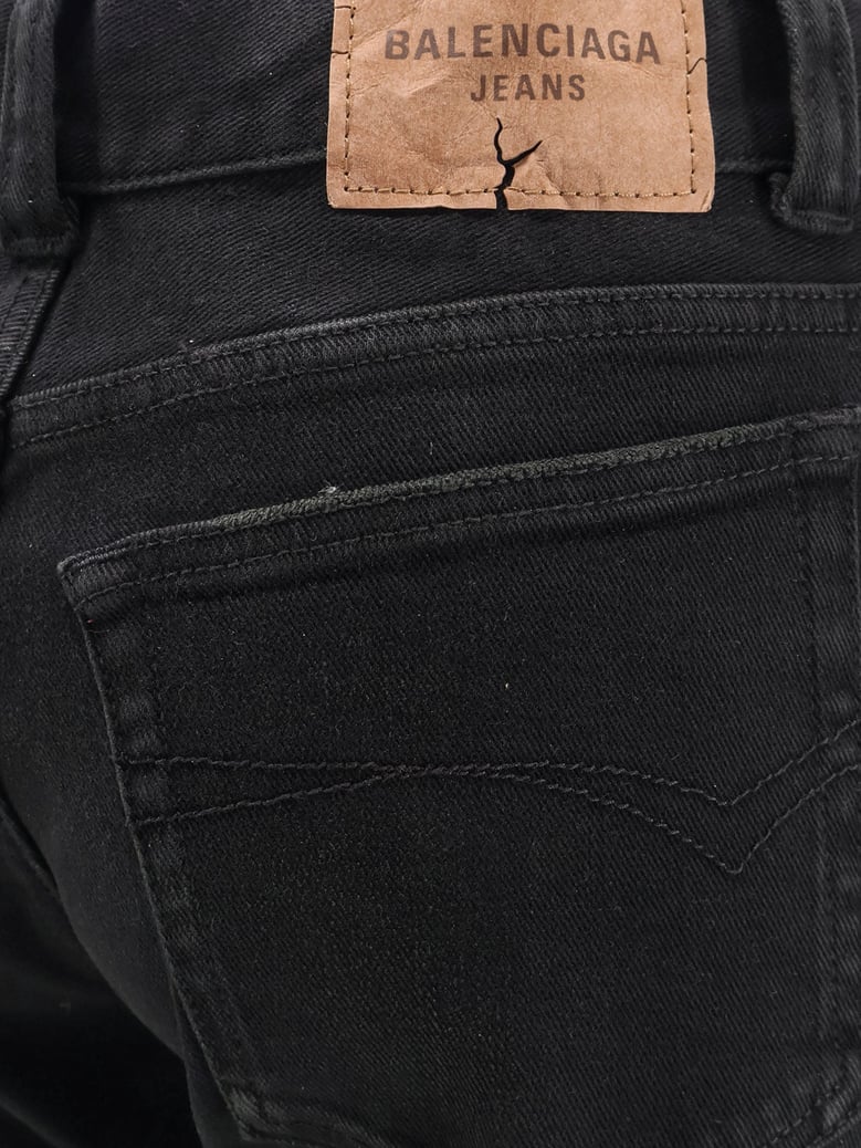 denim trousers with frayed edges by Selfnex