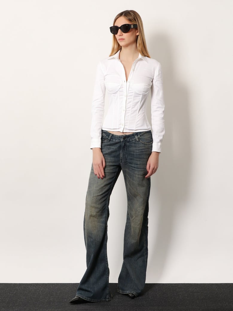 curved waist pants by Selfnex