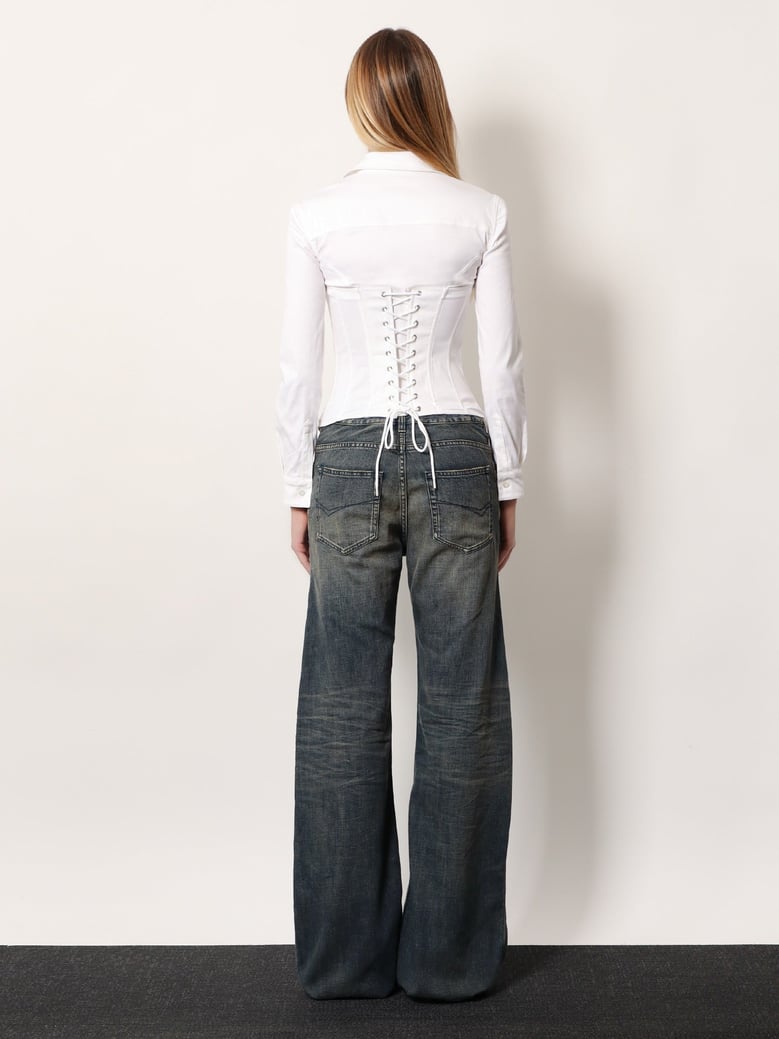 curved waist pants by Selfnex