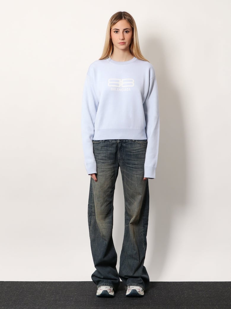 wool and cotton blend sweater by Selfnex