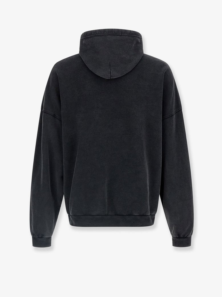 hooded sweatshirt black cotton by Selfnex