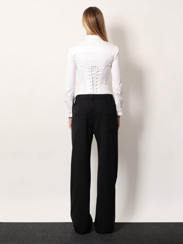 stretch wool trousers by Selfnex