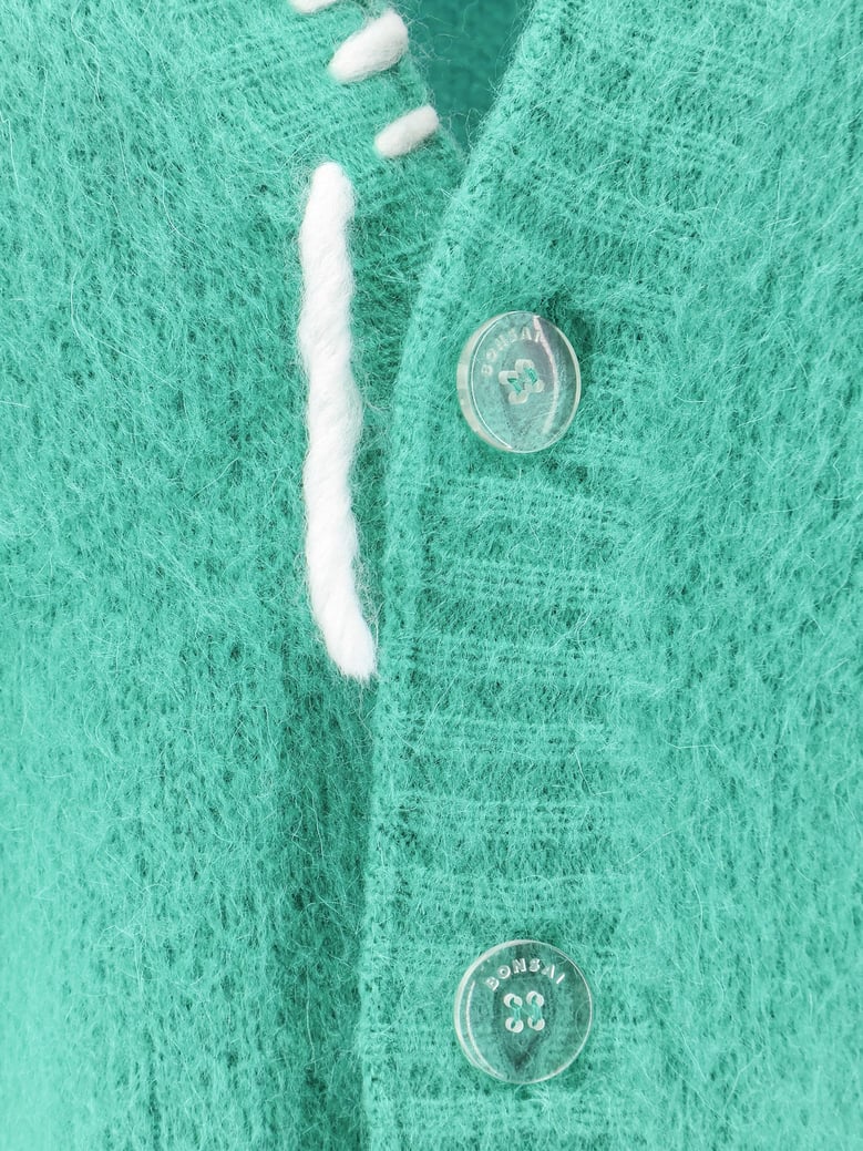 mohair blend cardigan by Selfnex