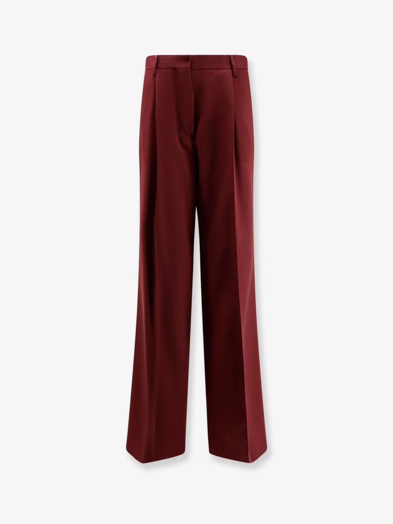 portias wool wide-leg trousers by Selfnex