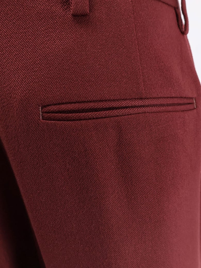 portias wool wide-leg trousers by Selfnex
