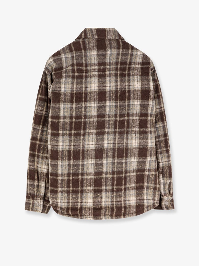 jacket madras flannel brown by Selfnex