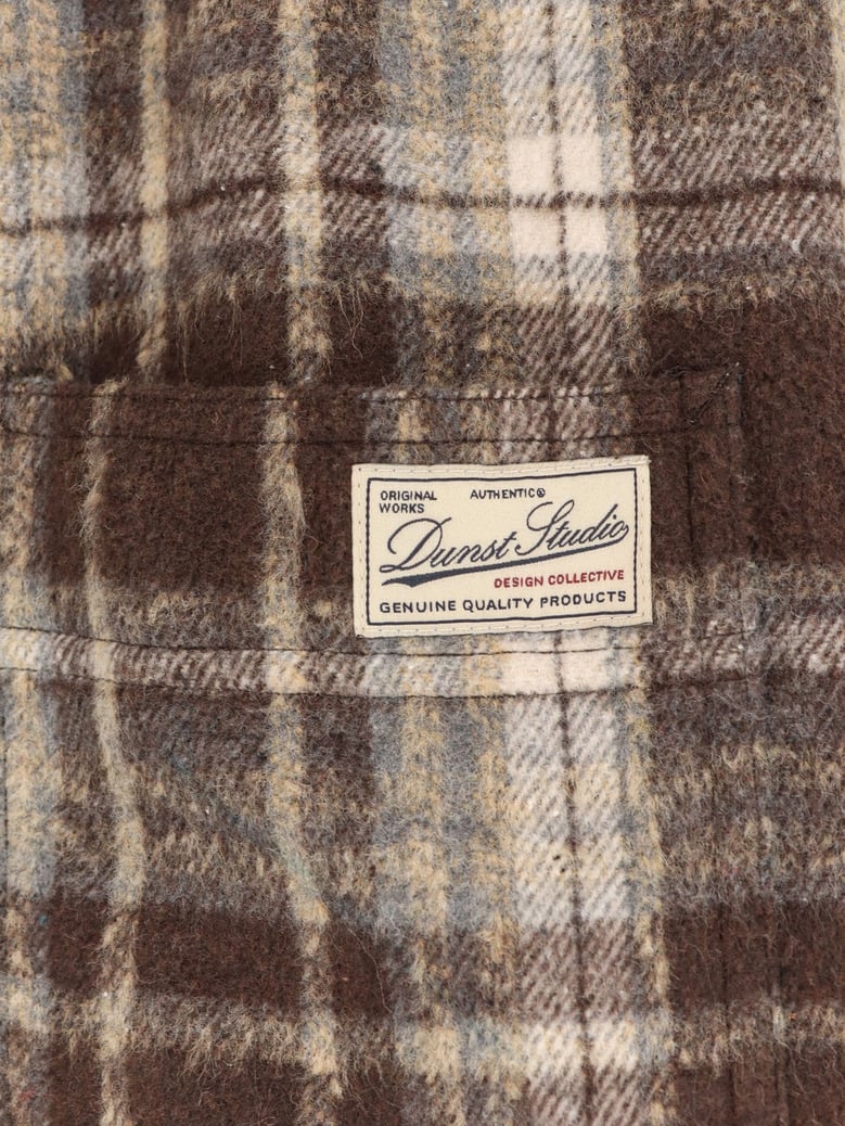 jacket madras flannel brown by Selfnex