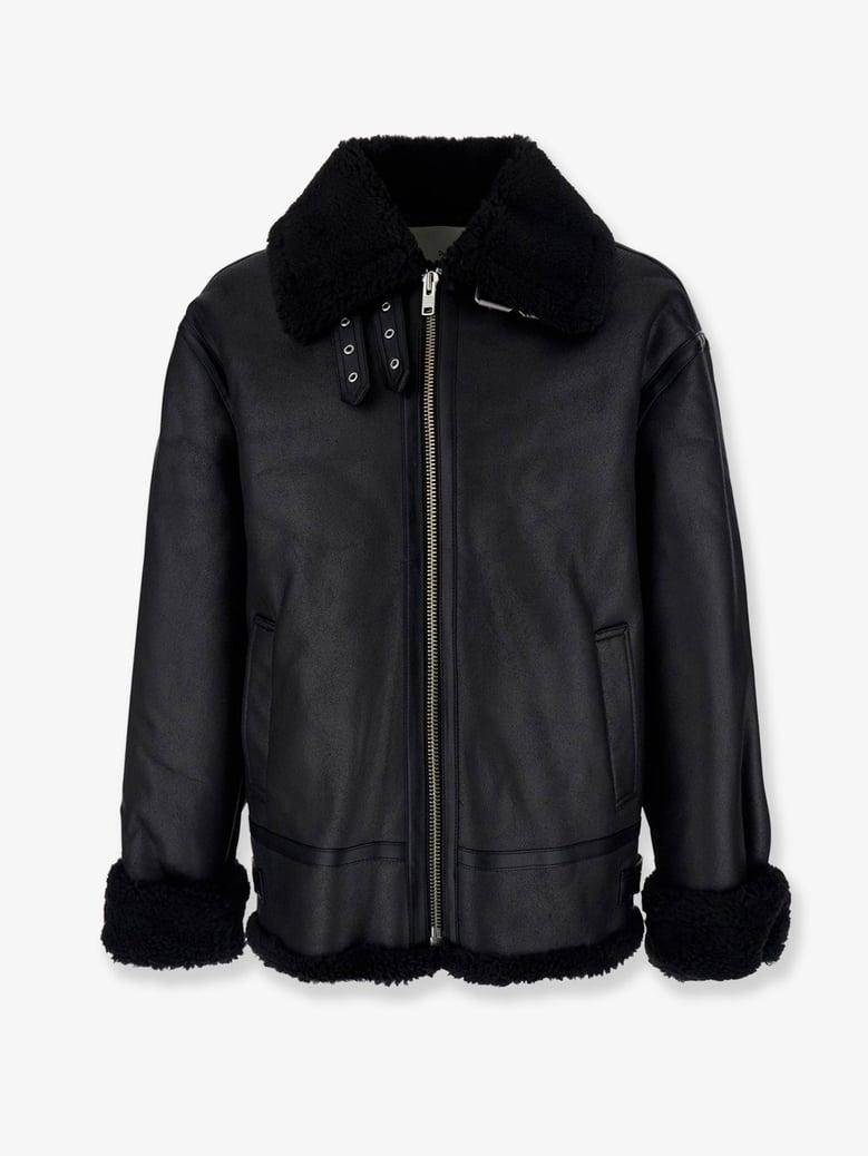unisex eco-shearling jacket black by Selfnex
