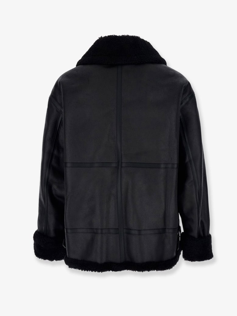unisex eco-shearling jacket black by Selfnex