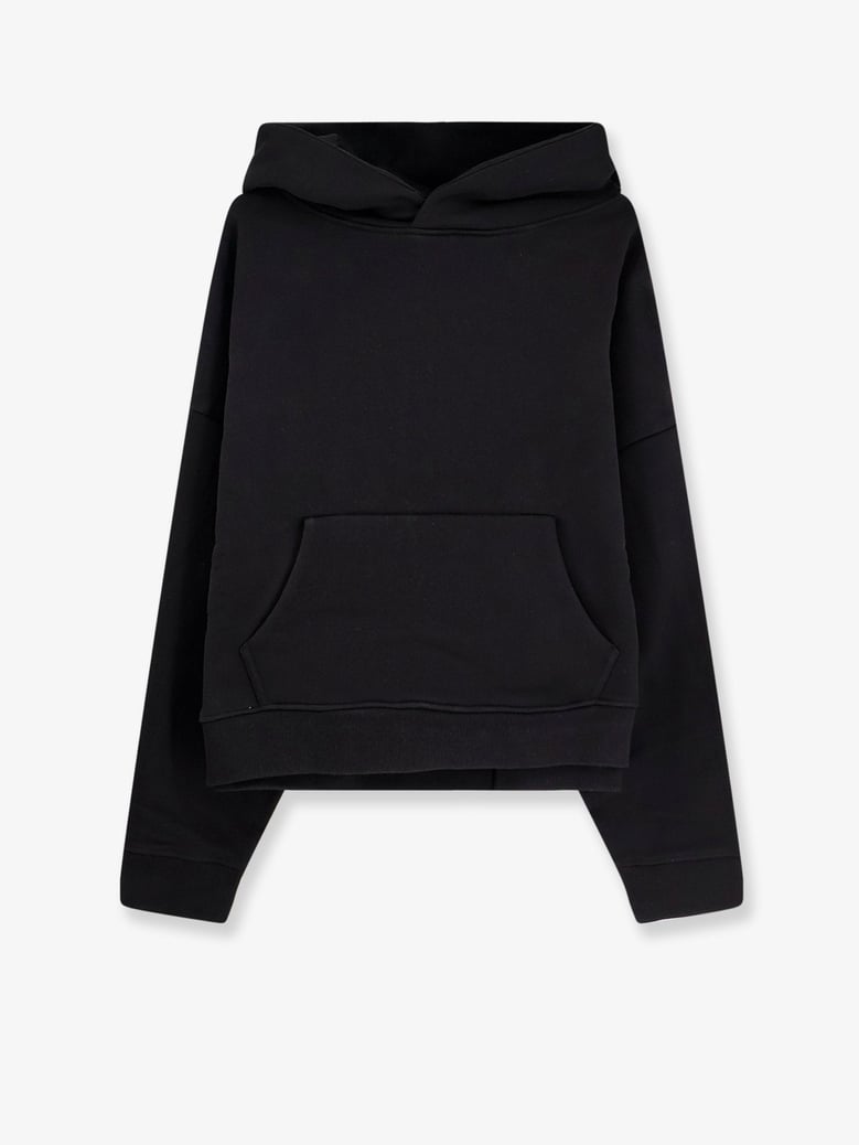 hooded cotton sweatshirt black by Selfnex