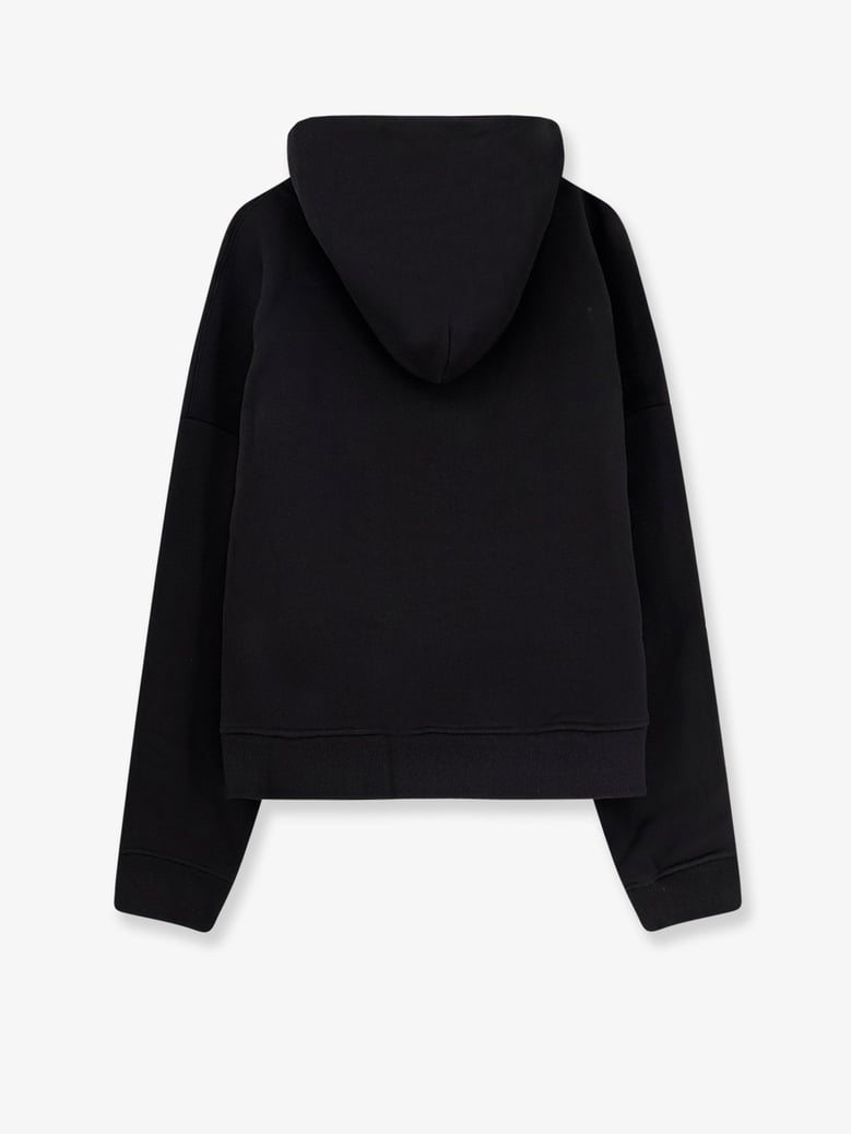 hooded cotton sweatshirt black by Selfnex