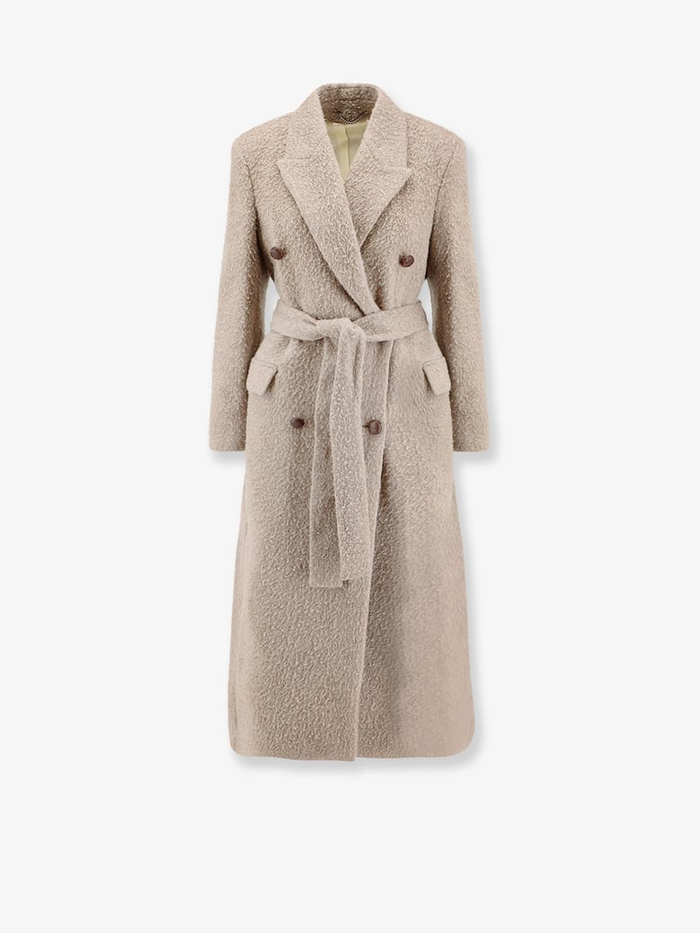 wrinkled virgin wool blend coat by Selfnex