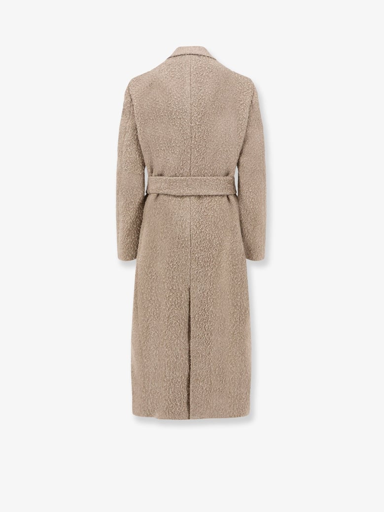 wrinkled virgin wool blend coat by Selfnex