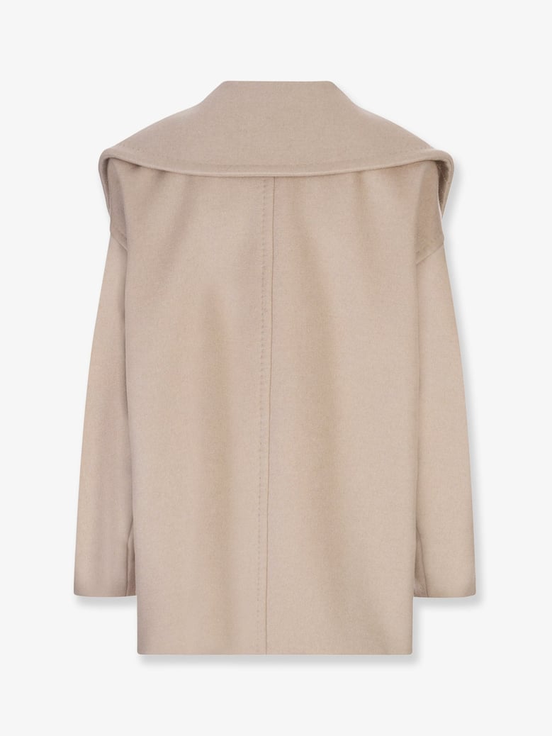 double-breasted cashmere coat by Selfnex