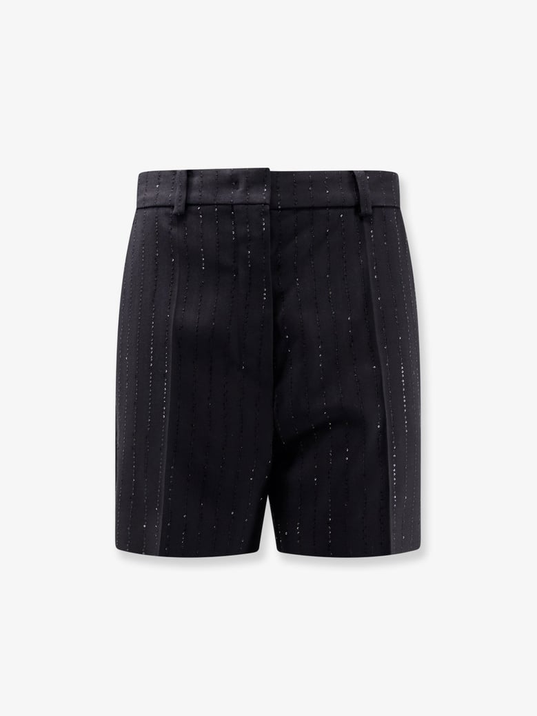 siberia virgin wool shorts with sequins by Selfnex