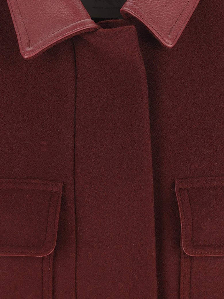wool, alpaca and cashmere sleeveless coat by Selfnex