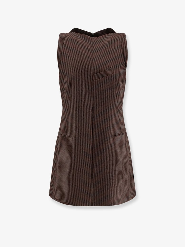 wool blend short dress by Selfnex