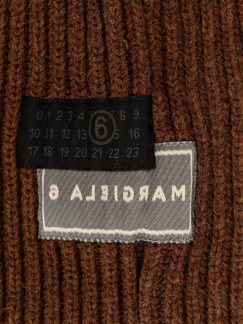 wool blend balaclava with distressed effect by Selfnex