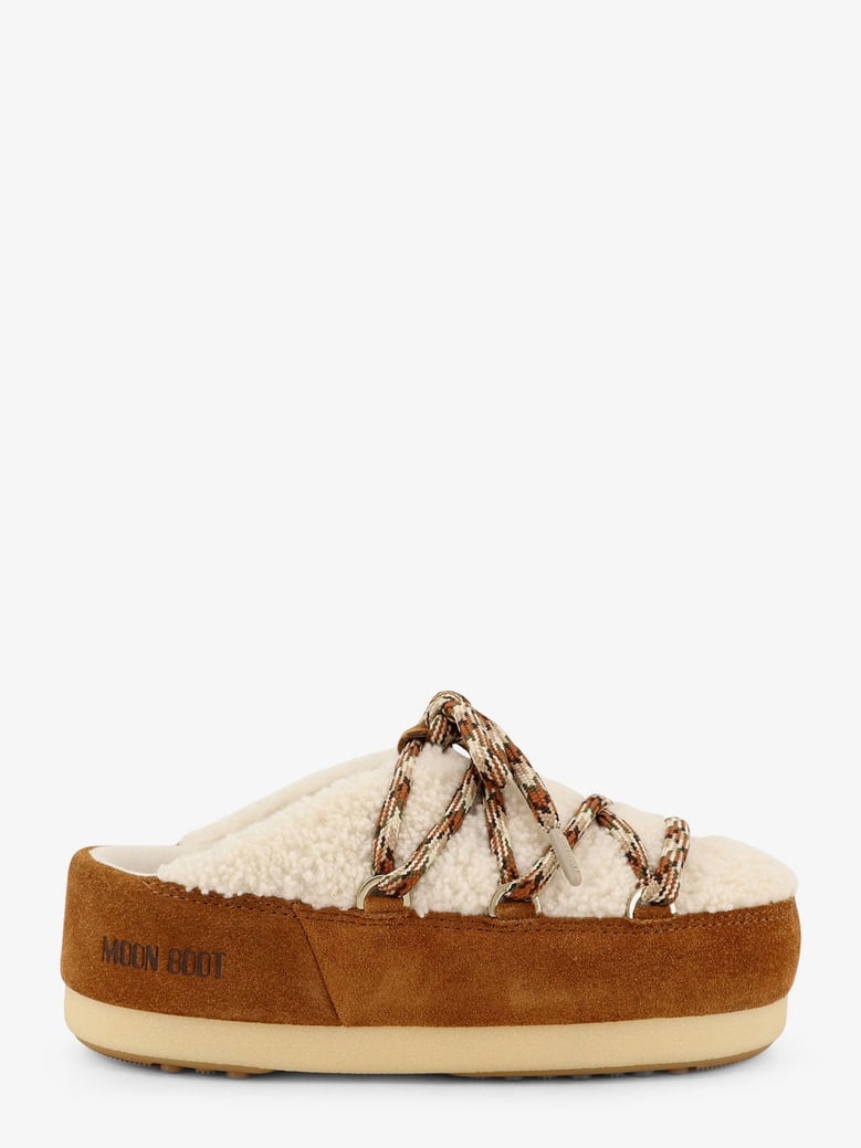 shearling and suede slip-on by Selfnex