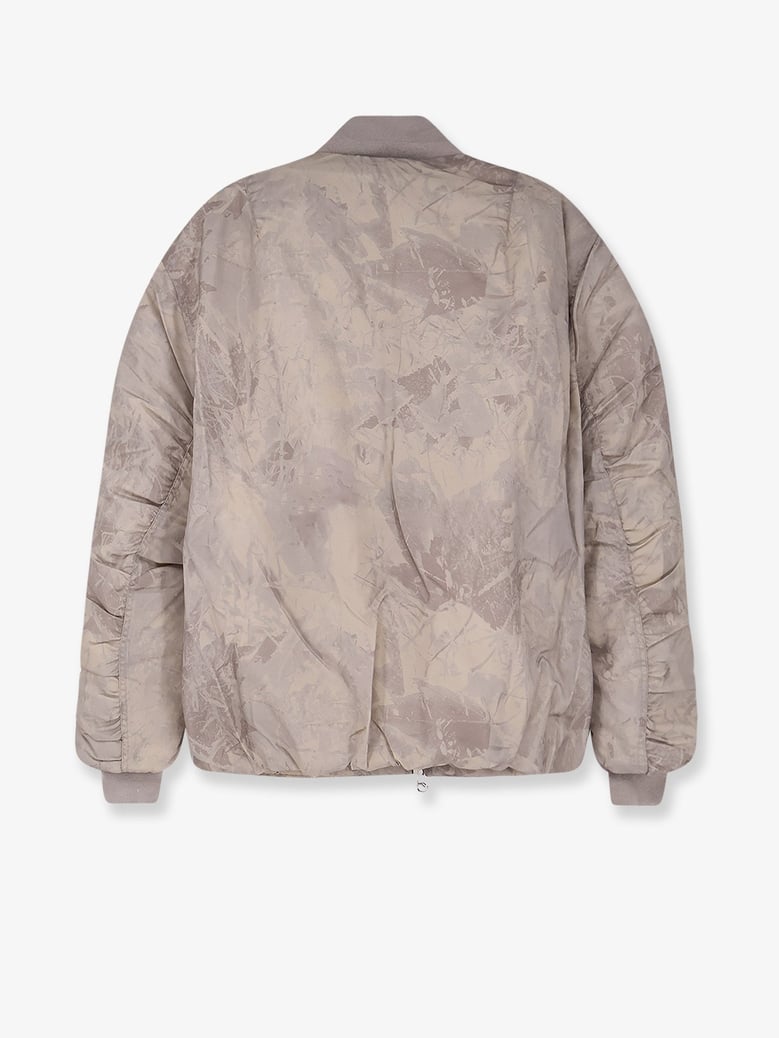 minimal printed fabric bomber by Selfnex