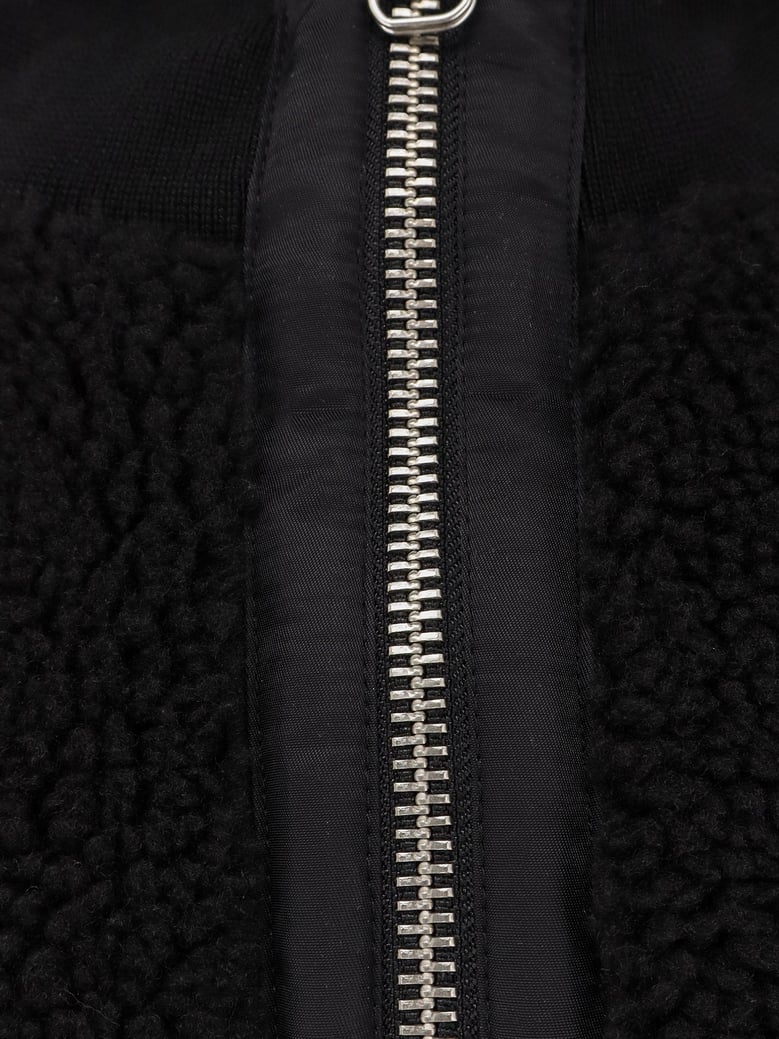 fleece synthetic fur bomber by Selfnex